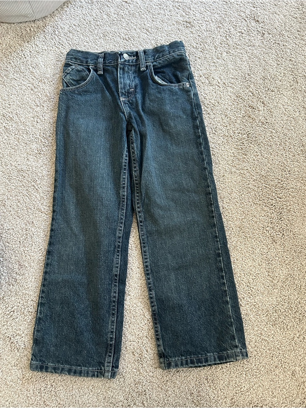Wranglers Size 8 Regular Dark Wash Wide Leg Jeans